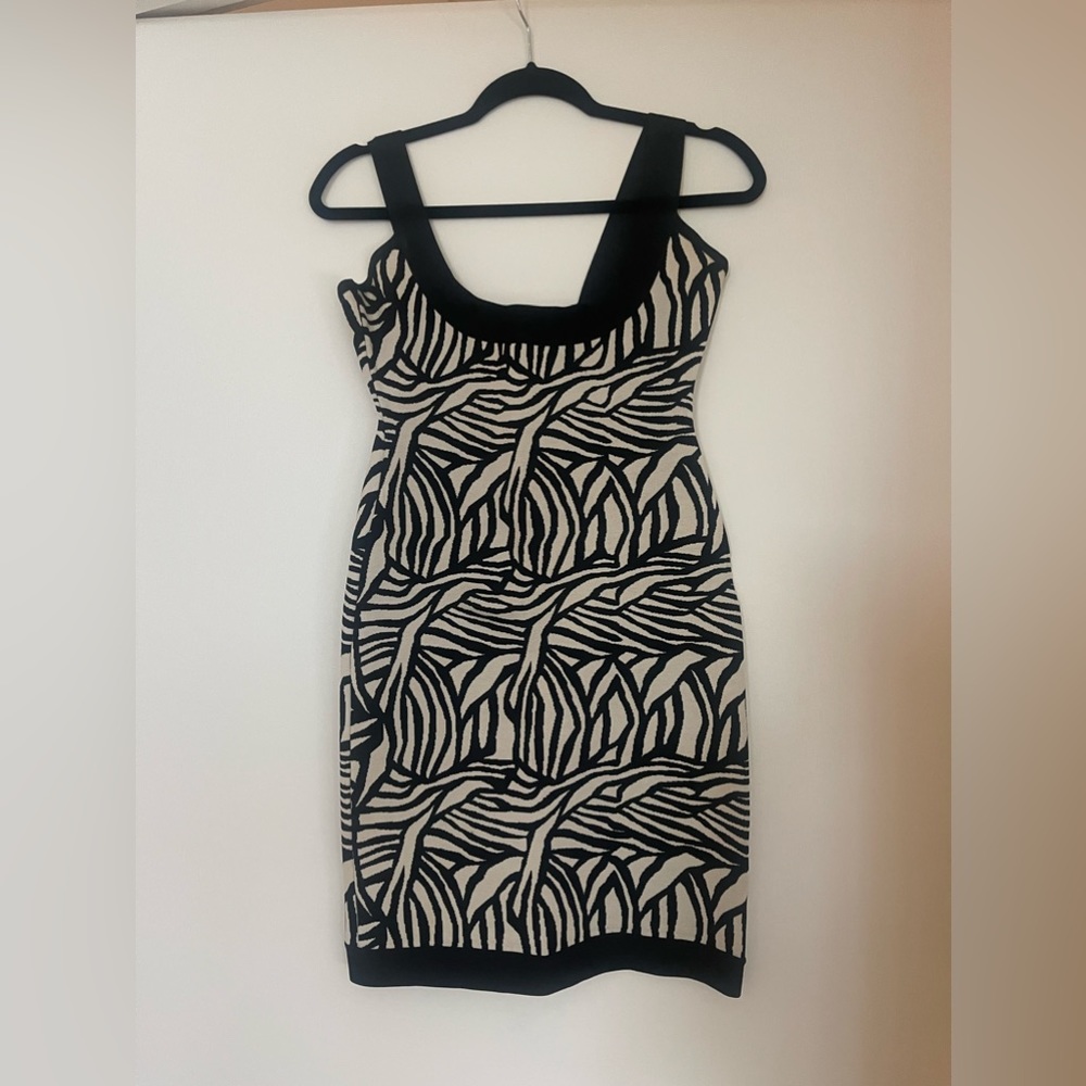 Black & White Hervé Leger mini dress 2013